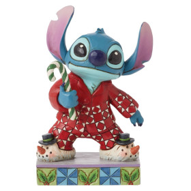 Disney : Lilo & Stitch - Traditions - Statue figurine Christmas PJ's Stitch