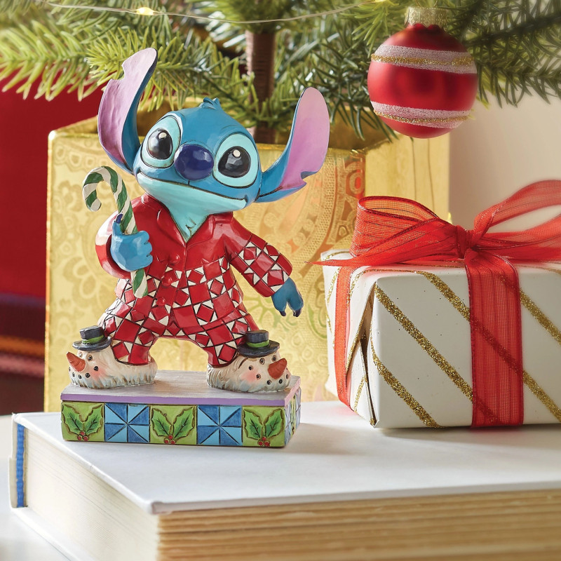 Disney : Lilo & Stitch - Traditions - Statue figurine Christmas PJ's Stitch