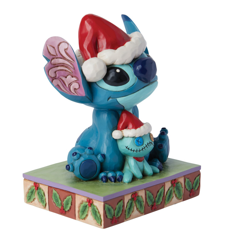 Disney : Lilo & Stitch - Traditions - Statue figurine Santa Stitch & Scrump