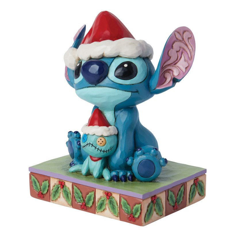 Disney : Lilo & Stitch - Traditions - Statue figurine Santa Stitch & Scrump