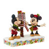 Disney - Traditions - Statue Mickey & Minnie Christmas Letters