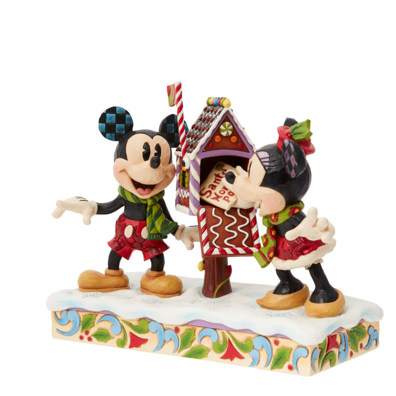 Disney - Traditions - Statue Mickey & Minnie Christmas Letters