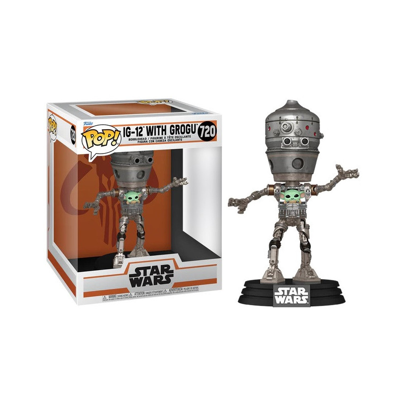 Star Wars : The Mandalorian - Pop! - IG-12 with Grogu n°720