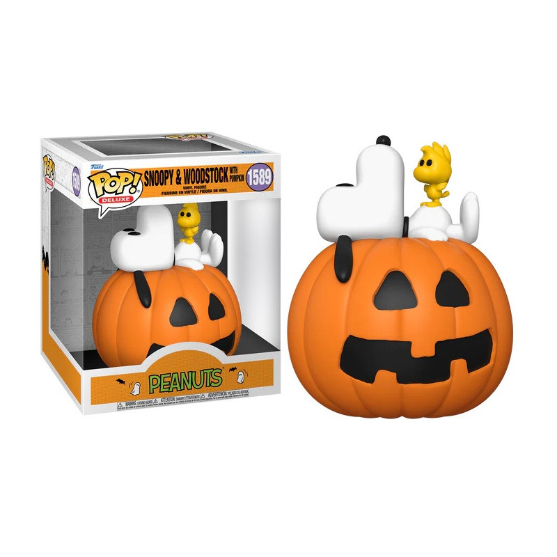 Peanuts - Pop! Deluxe - Snoopy & Woodstock with Pumpkin n°1589