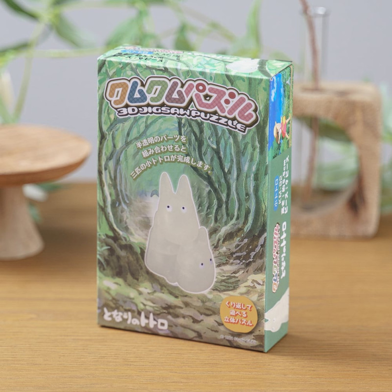 Mon Voisin Totoro - Mini puzzle 3D Kumukumu Totoro blanc