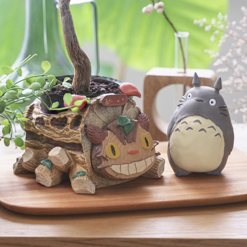 Mon voisin Totoro - Statue cache-pot Chatbus & Totoro Gris