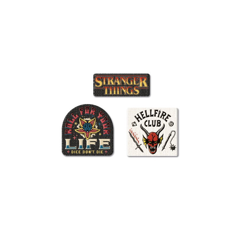 Stranger Things - Set de 3 patches thermocollants