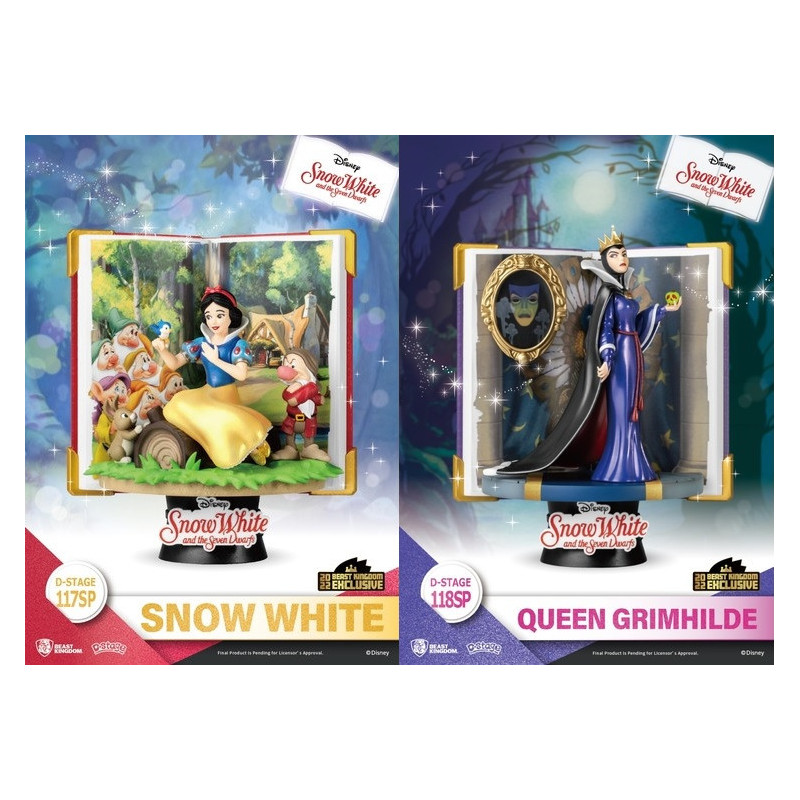 Disney - Figurines D-Stage Evil Queen Grimhilde & Blanche-Neige