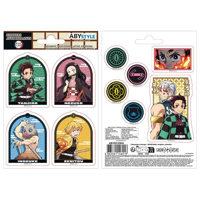 Demon Slayer (Kimetsu no Yaiba) - Set de 2 planches de stickers Arc Quartier des Plaisirs