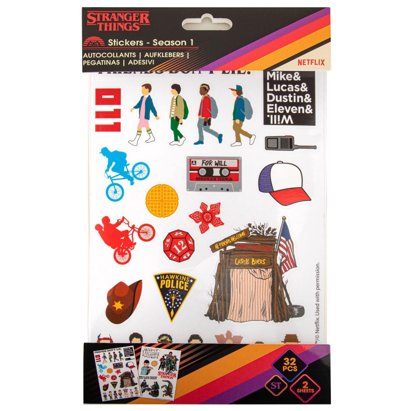 Stranger Things - Set de stickers autocollants Season 1