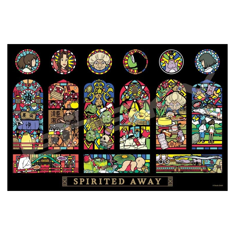 Spirited Away (Chihiro) - Puzzle vitrail Galerie de personnages Aburaya (1000 pièces)