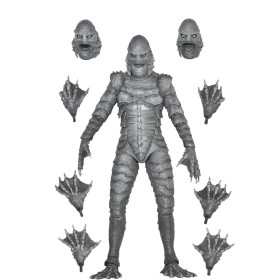 Universal Monsters - Figurine Ultimate Creature from the Black Lagoon (Noir et blanc) 18 cm