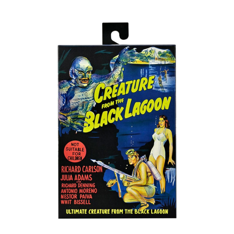 Universal Monsters - Figurine Ultimate Creature from the Black Lagoon (Noir et blanc) 18 cm