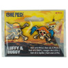 One Piece - Set de 2 pins Luffy & Buggy