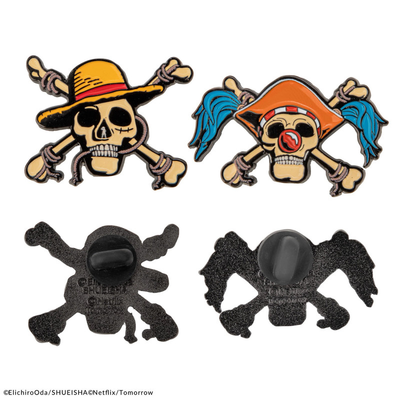 One Piece (Netflix) - Set de 2 pins Luffy & Buggy