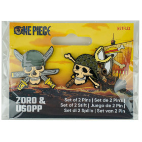 One Piece - Set de 2 pins Zoro & Usopp