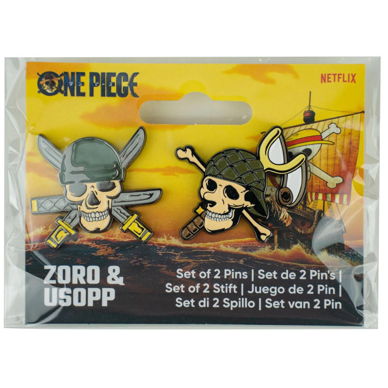 One Piece - Set de 2 pins Zoro & Usopp