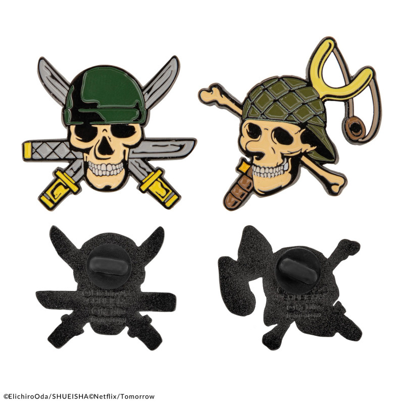 One Piece (Netflix) - Set de 2 pins Zoro & Usopp