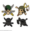 One Piece (Netflix) - Set de 2 pins Zoro & Usopp