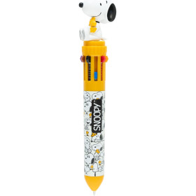 Peanuts - Stylo bille 10 couleurs Snoopy
