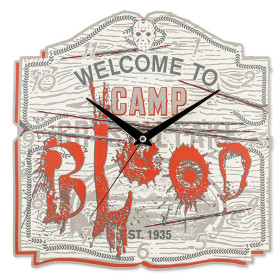 Friday the 13th - Horloge Murale Métal Camp Blood (Crystal Lake)