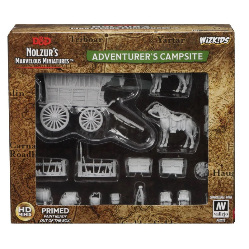 Dungeons & Dragons: Nolzur’s Marvelous - Figurines miniatures à peindre Adventurer's Campsite