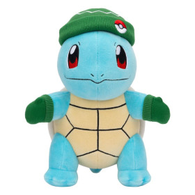 NOVEMBRE 2024 : Pokemon - Peluche 20 cm Carapuce Bonnet vert