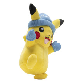 Pokemon - Peluche 20 cm Pikachu bonnet