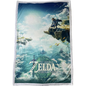 Zelda - Couverture plaid sherpa Tears Of The Kingdom 100 x 150 cm