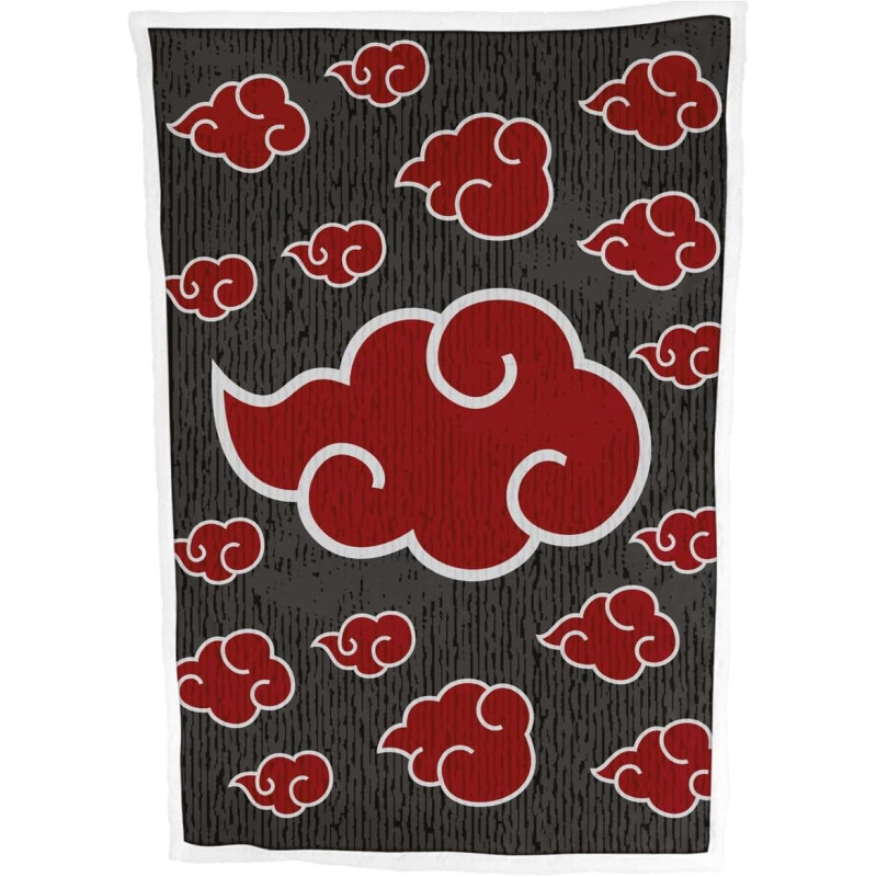 Naruto Shippuden - Couverture plaid sherpa Akatsuki 100 x 150 cm