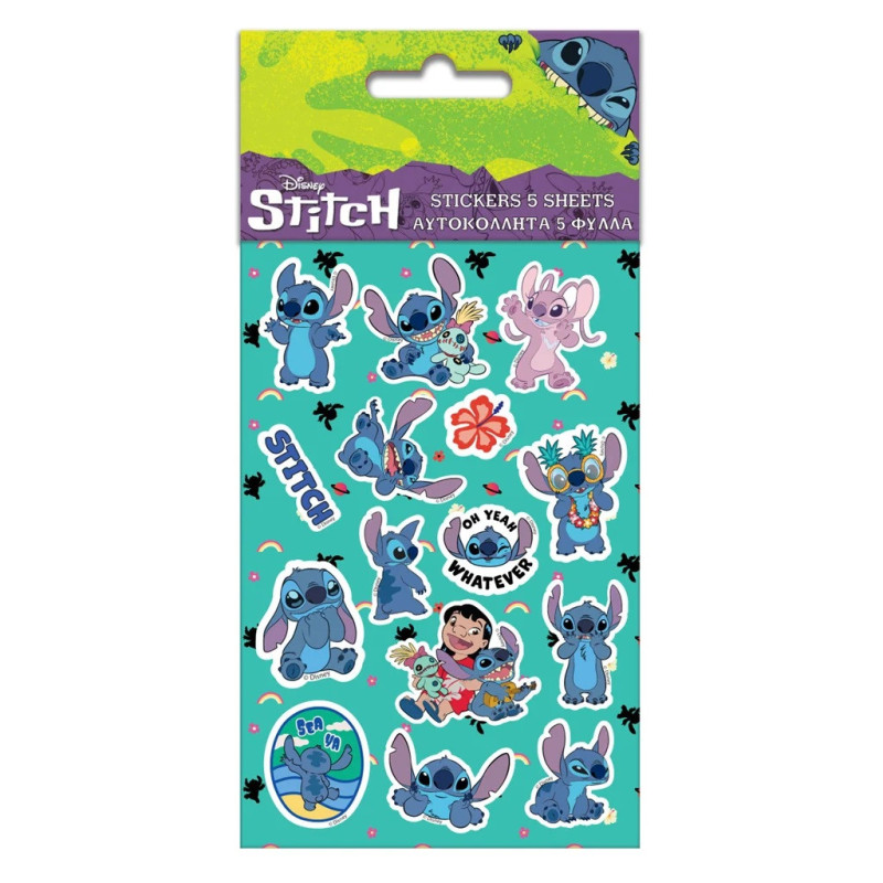 Disney : Lilo & Stitch - Set de stickers 5 feuilles