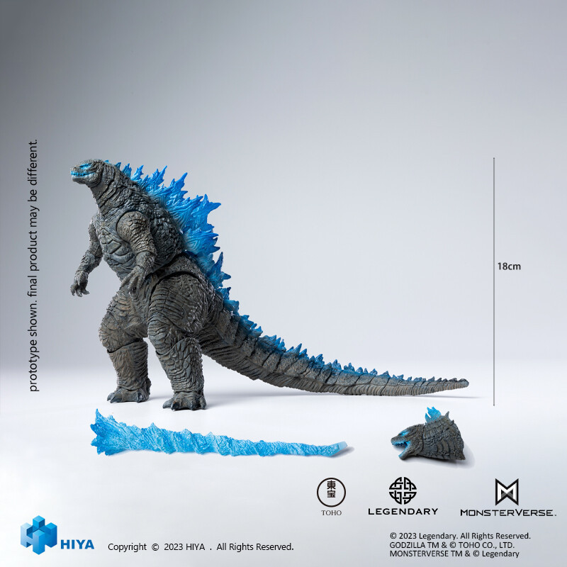 Godzilla vs. Kong - Figurine Exquisite Basic Heat Ray Godzilla Translucent Version 18 cm