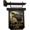 An American Werewolf in London - Réplique mini Slaughtered Lamb Pub Sign 6 cm