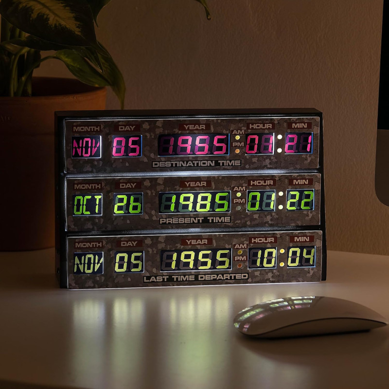 Retour vers le Futur - Lampe 3D Time Circuits