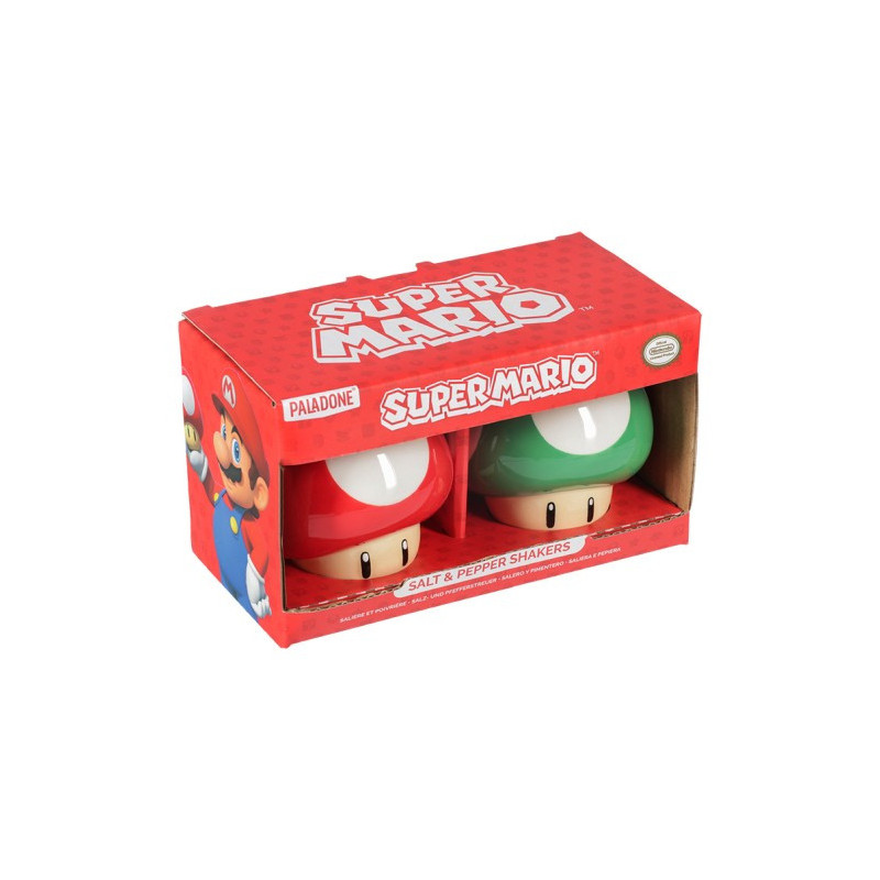 Super Mario - Set Salière et Poivrière Champignons