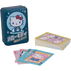 Sanrio - Jeu de cartes en boîte métallique Hello Kitty