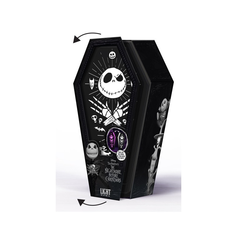 Nightmare Before Christmas - Lampe 3D Cercueil 23,5 cm