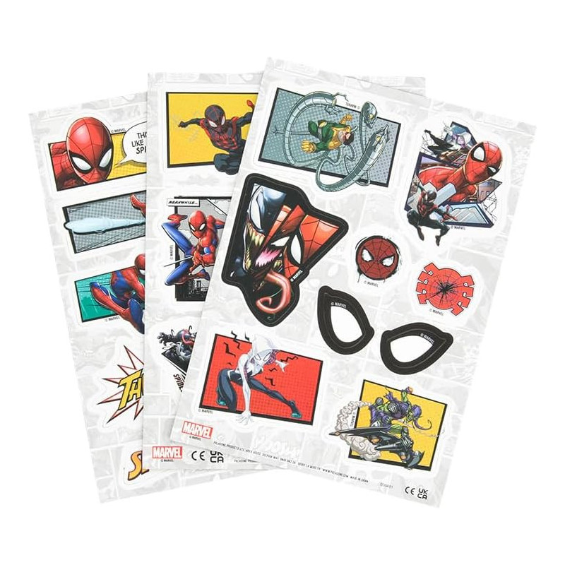 Marvel - Set de 3 feuilles d'aimants Spider-Man