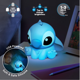 Disney : Lilo & Stitch - Lampe en Silicone Rechargeable 15 cm