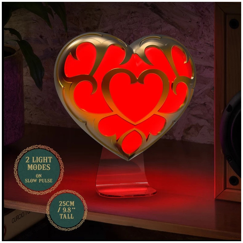 The Legend of Zelda - Lampe Conteneur Coeur 25 cm