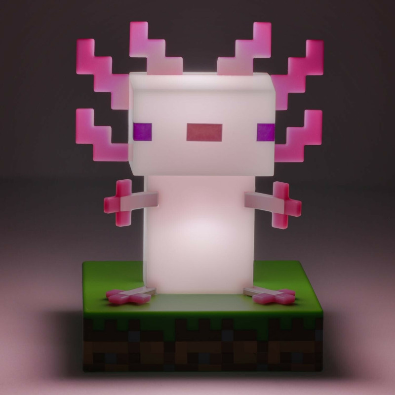 Minecraft - Lampe veilleuse Axolotl 11 cm