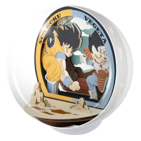 Dragon Ball - Théâtre de papier sphère Son Goku vs Vegeta