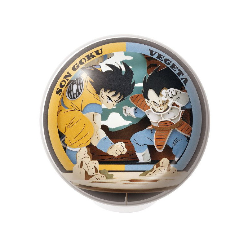 Dragon Ball - Théâtre de papier sphère Son Goku vs Vegeta