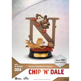 Disney - Figurine Mini D-Stage Chip & Dale (100 Years of Wonder Alphabet Art)