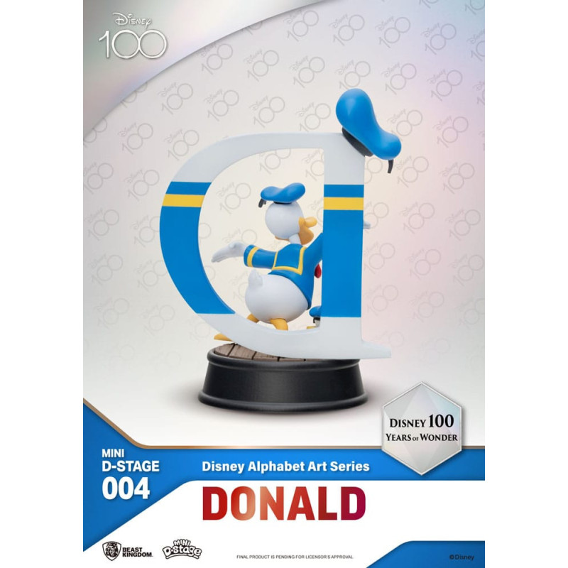 Disney - Figurine Mini D-Stage Donald (100 Years of Wonder Alphabet Art)