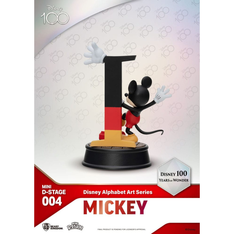 Disney - Figurine Mini D-Stage Mickey (100 Years of Wonder Alphabet Art)