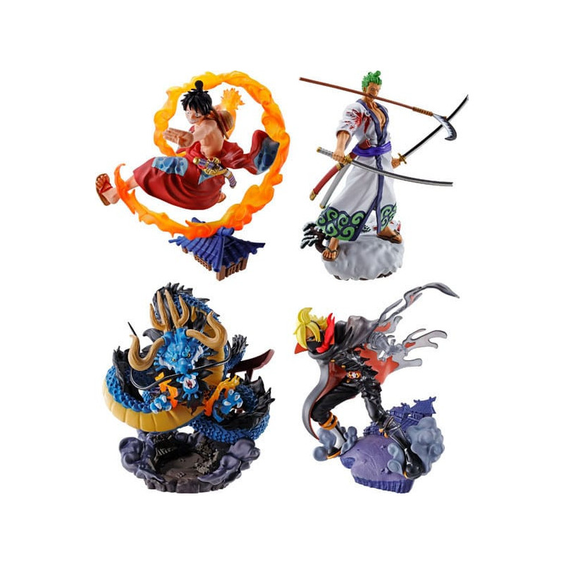 One Piece - Petitrama Set figurines Logbox Re Birth Wano Kuni Vol. 1