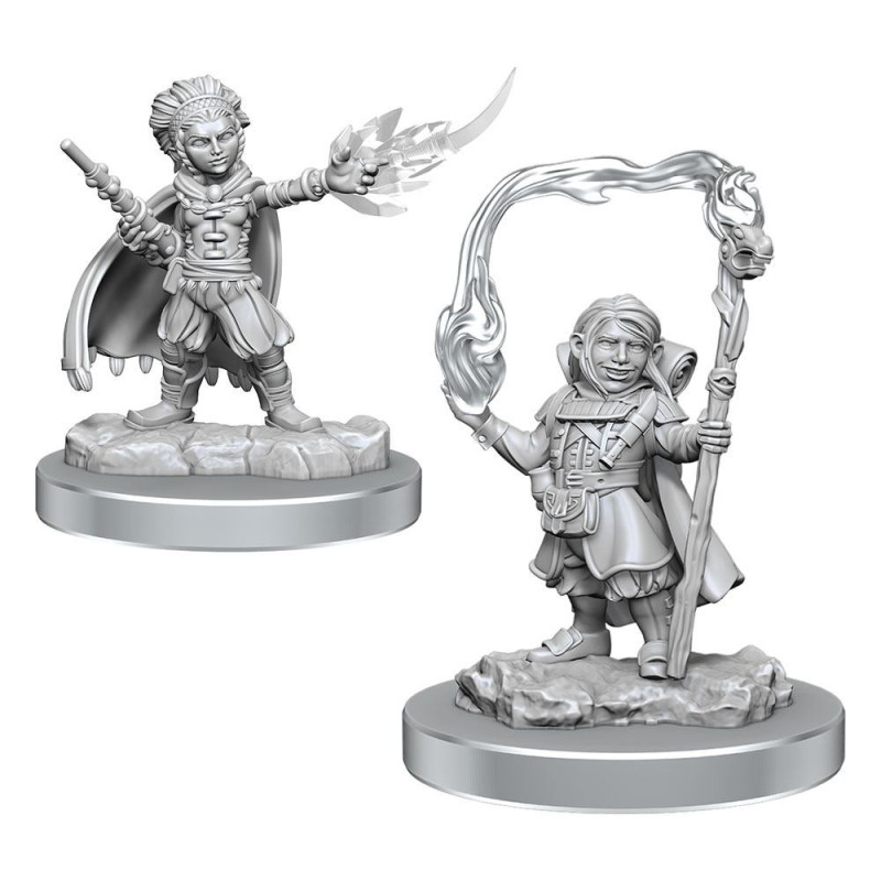 Dungeons & Dragons: Nolzur’s Marvelous - Figurines miniatures à peindre Halfling Wizards