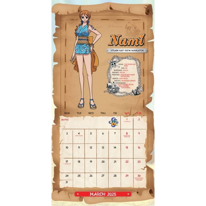 One Piece - Calendrier 2025