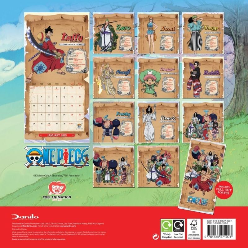 One Piece - Calendrier 2025